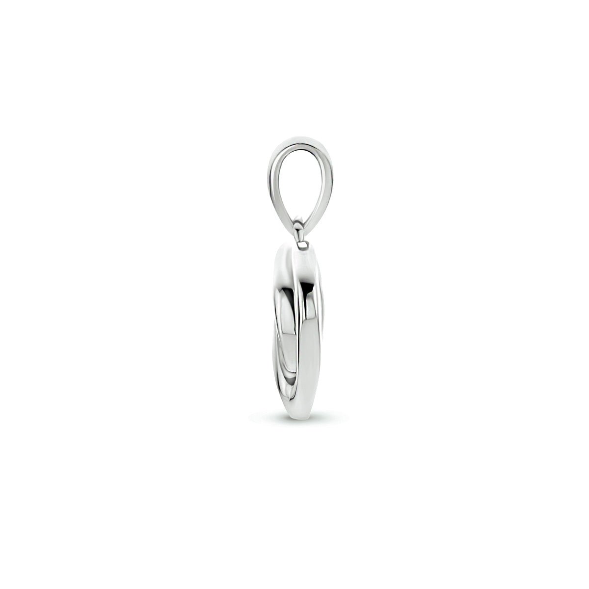 hanger hart zilver gerhodineerd