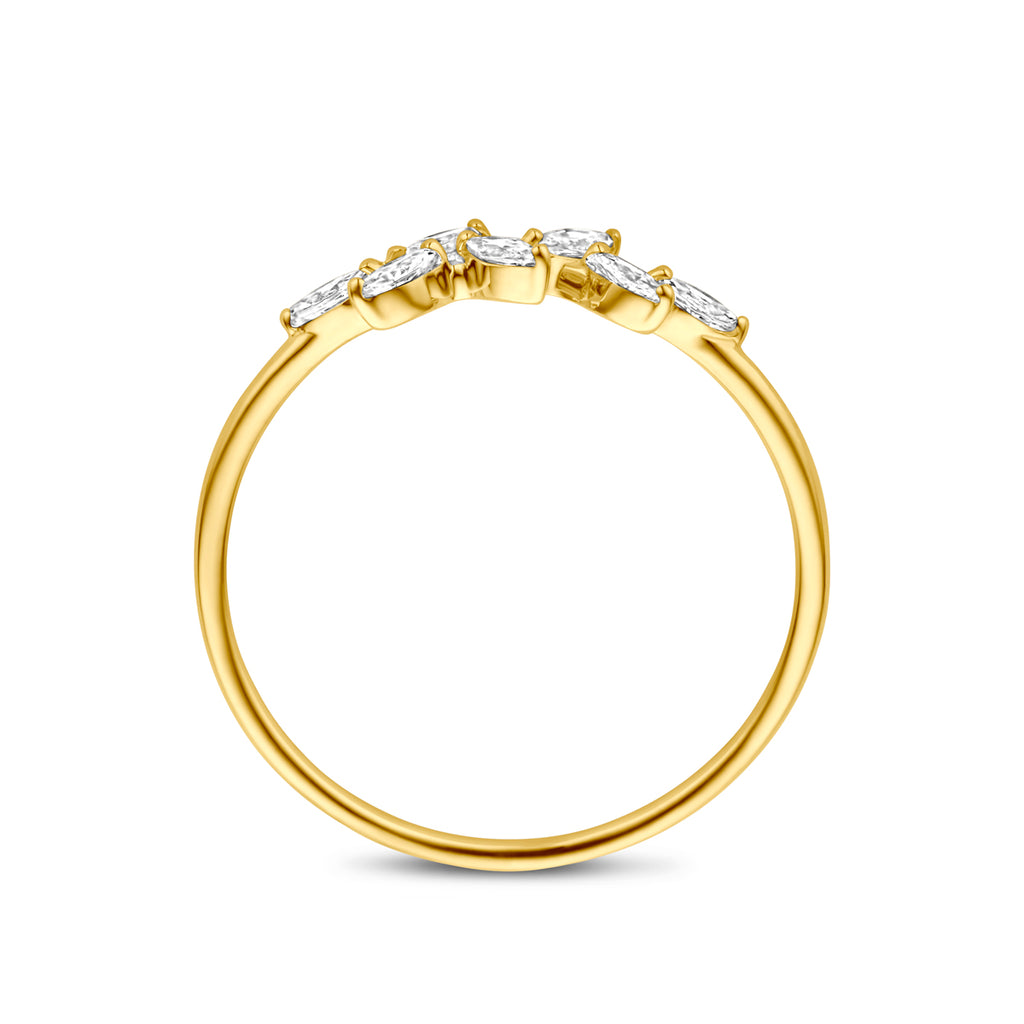 Ring Zirkonia 14K Gelbgold