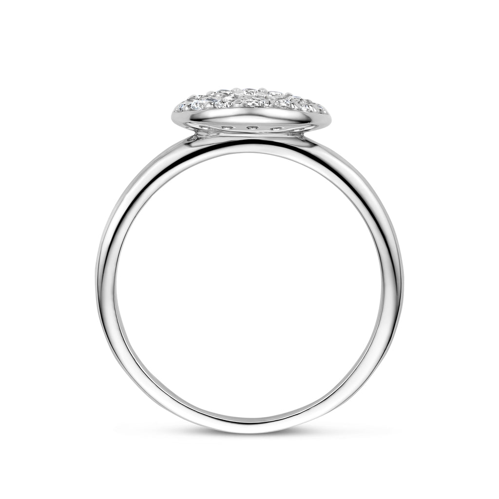 ring zirkonia zilver gerhodineerd