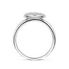 ring zirkonia zilver gerhodineerd