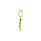 hanger onyx 20 mm 1 micron zilver verguld (geel)