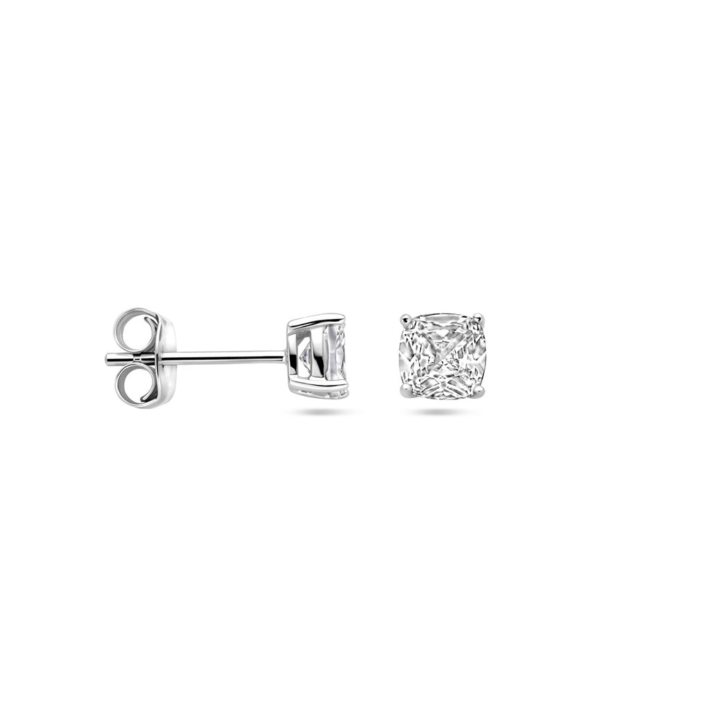 Ohrstecker Zirkonia Silber rhodiniert