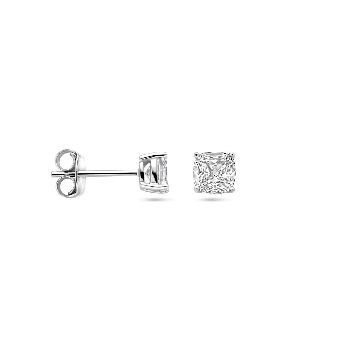 Ohrstecker Zirkonia Silber rhodiniert