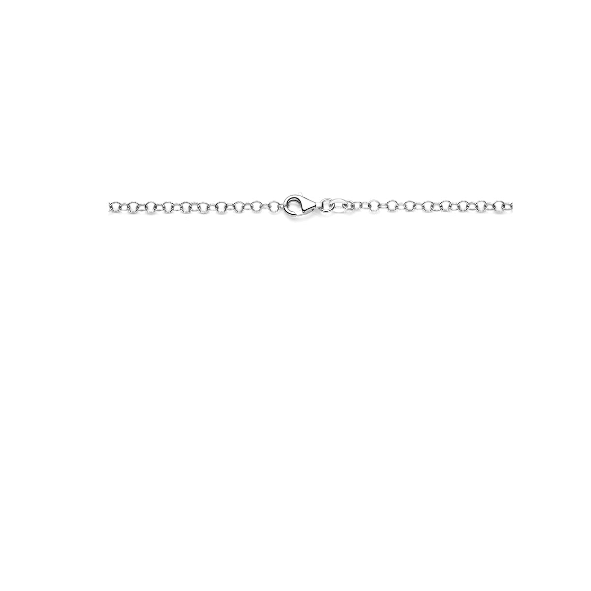 collier 45 cm zilver gerhodineerd