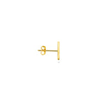 Ohrsteckerleiste pro Stück 14K Gelbgold