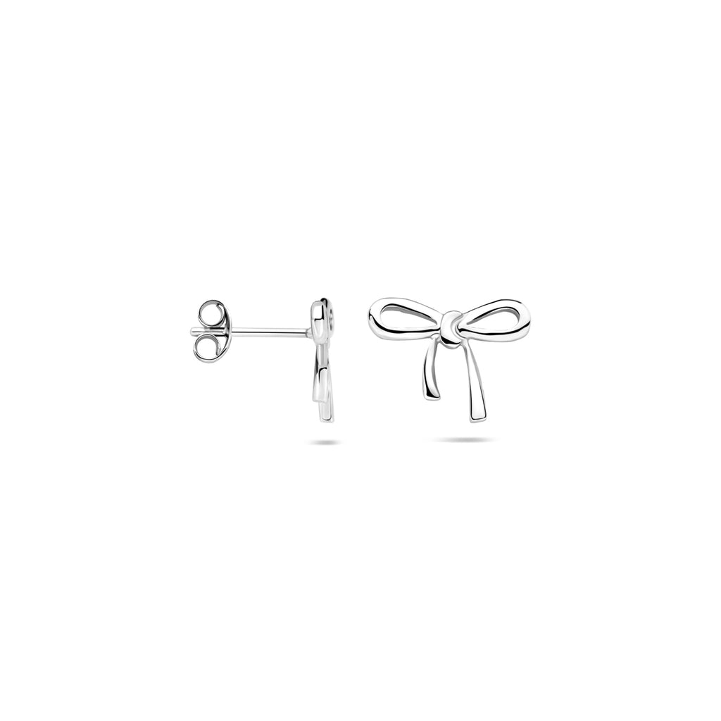 oorknoppen strik 11 mm zilver gerhodineerd