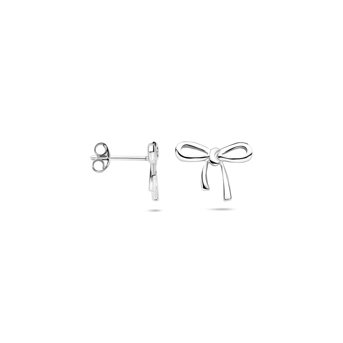 oorknoppen strik 11 mm zilver gerhodineerd