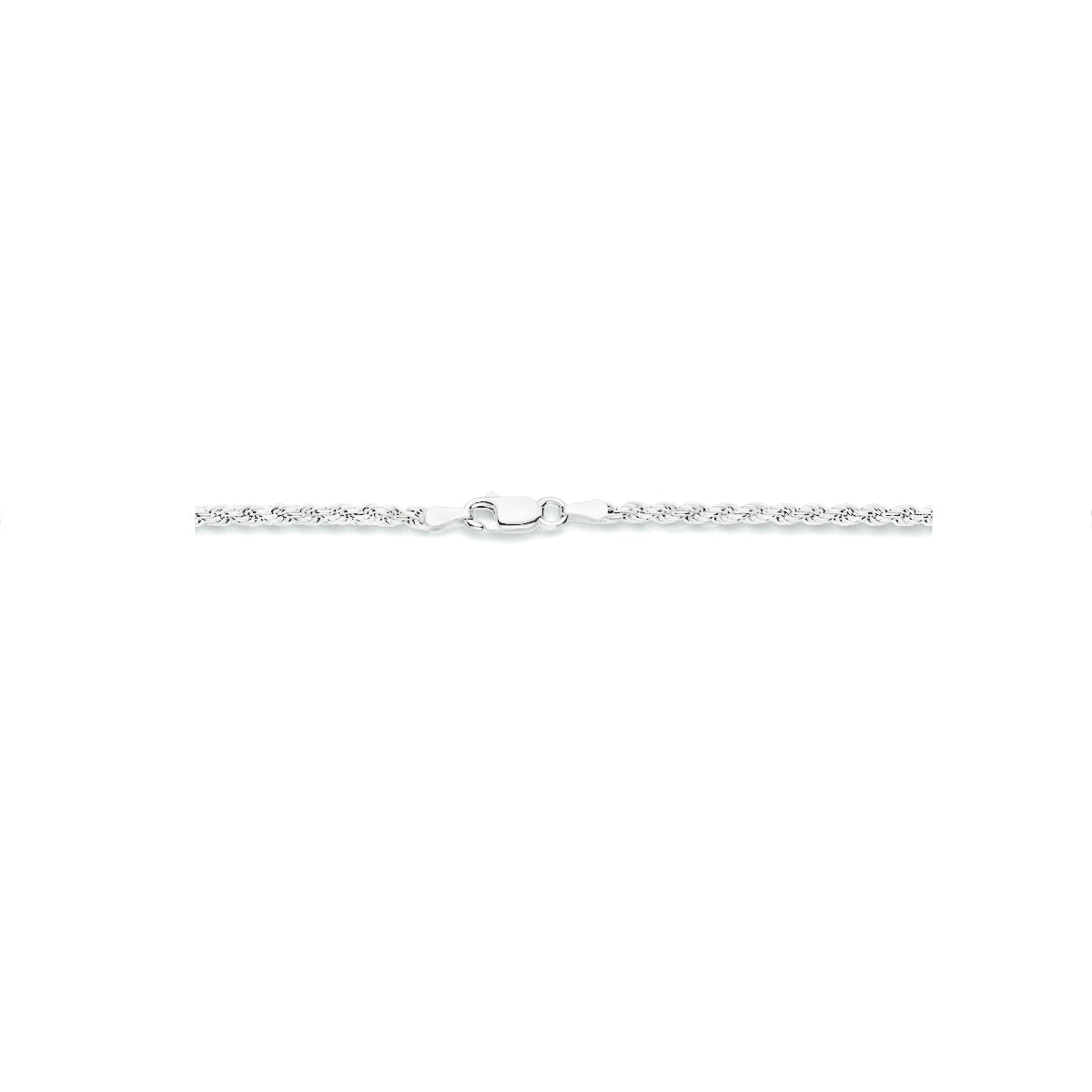 Kordel 2,5 mm Silber rhodiniert