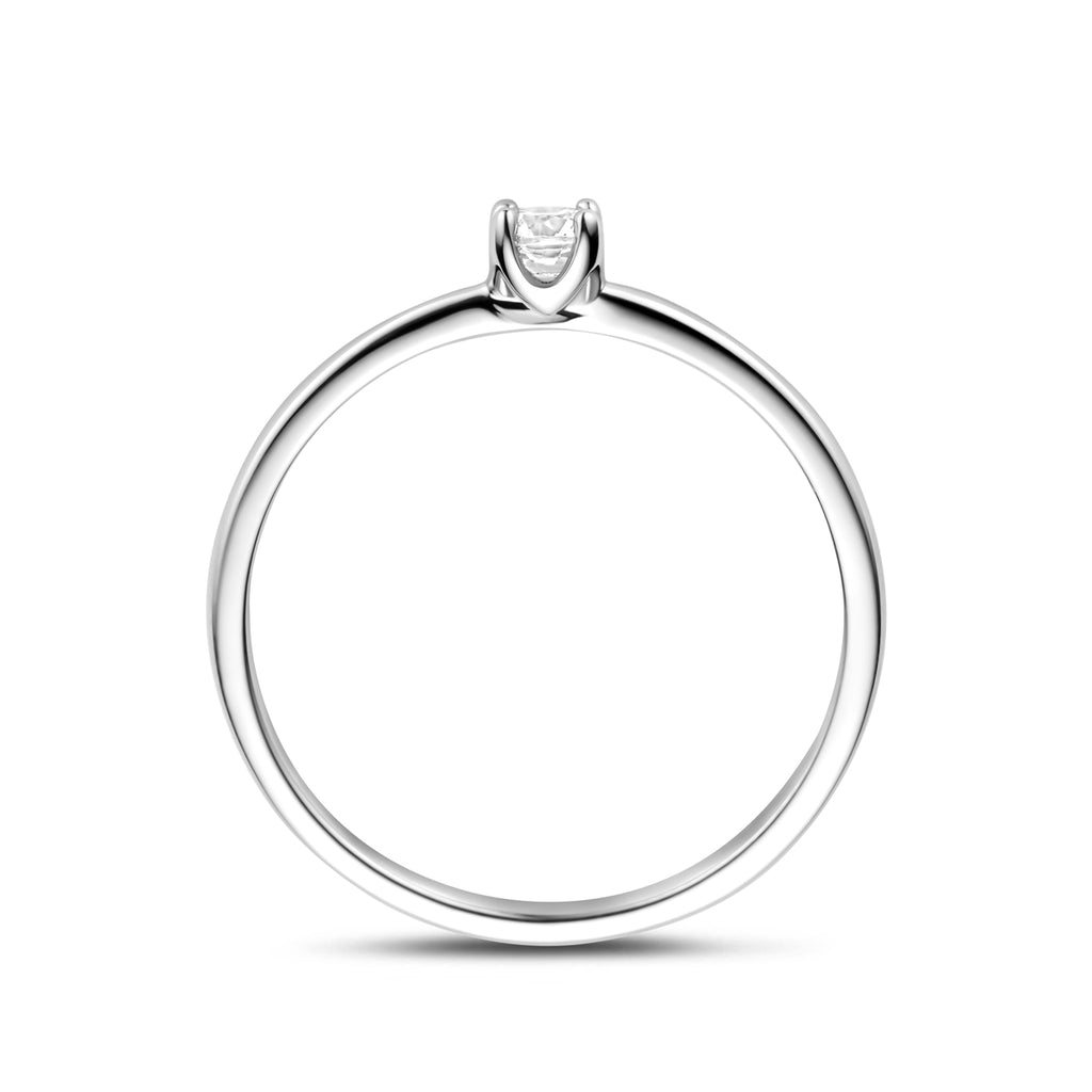 Ring Zirkonia Silber rhodiniert