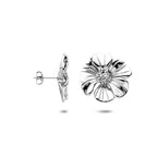 Ohrstecker Blume 26 mm Edelstahl