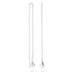 doortrekoorbellen druppel 8 mm zilver gerhodineerd