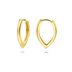 klapoorringen 18,5 mm 14K geelgoud