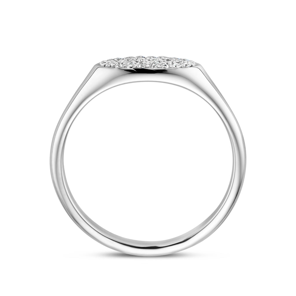 Ring Zirkonia Silber rhodiniert