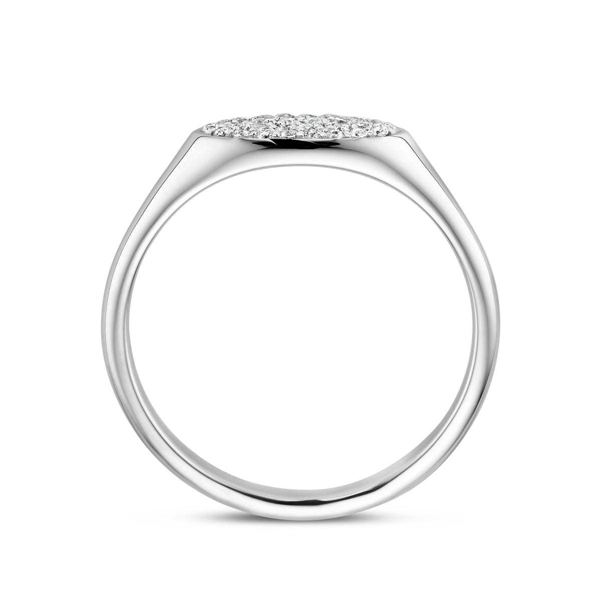 Ring Zirkonia Silber rhodiniert