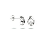 Ohrstecker Zirkonia Silber rhodiniert