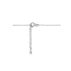 Halskette Spacer Zirkonia 42 - 45 cm Silber rhodiniert
