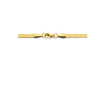 Halskette Schlange flach 4,2 mm 42 + 4 cm ionenplattierter Edelstahl