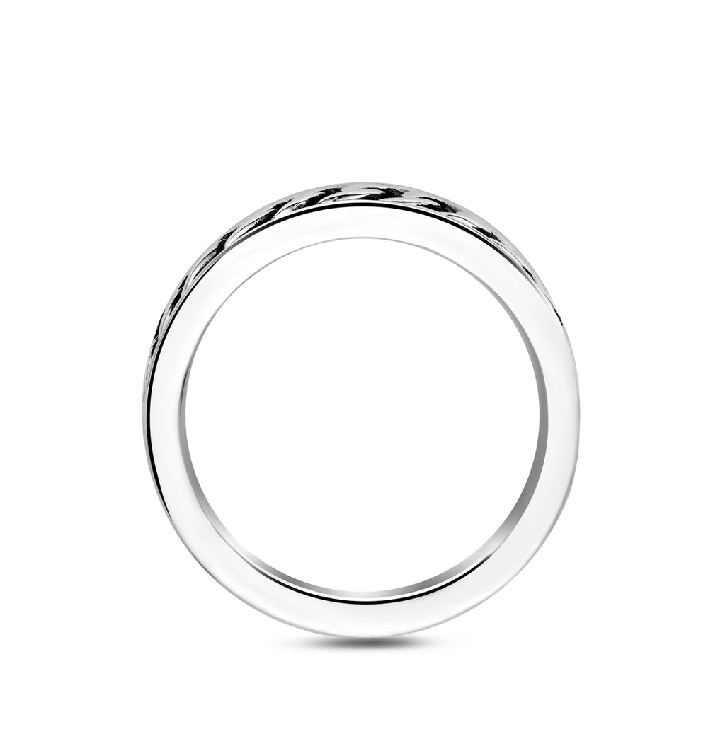 ring oxi zilver geoxideerd