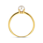 Ring Perle 14K Gelbgold