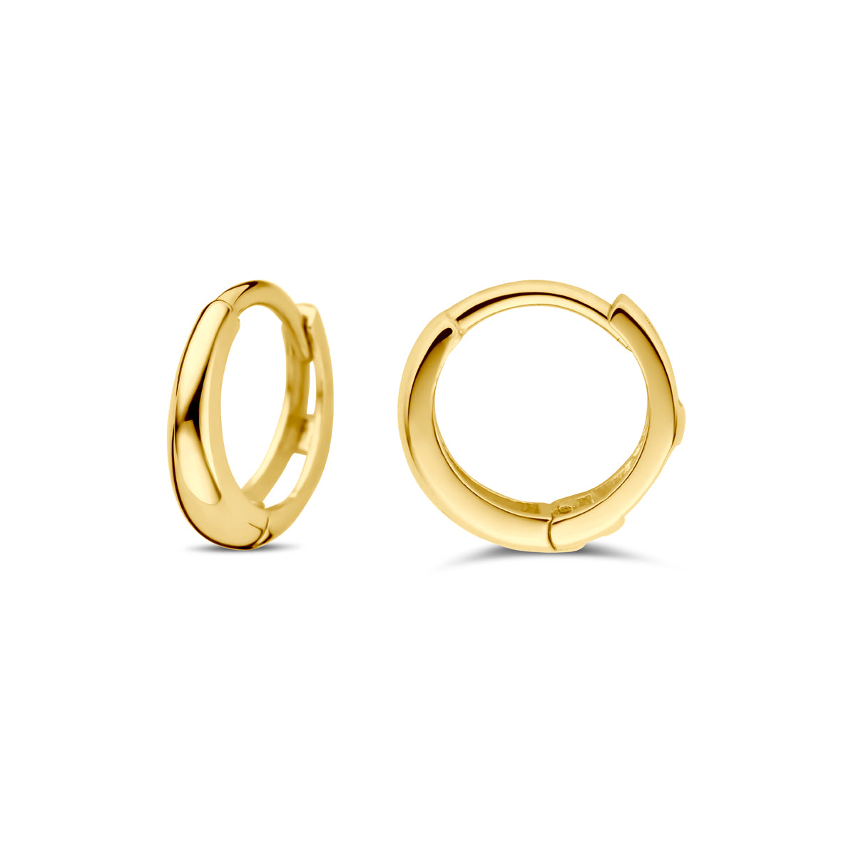 Klappcreolen 10 mm 14K Gelbgold