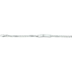 graveerarmband anker plaat met hartje 5,0 mm 16 - 18 cm zilver wit