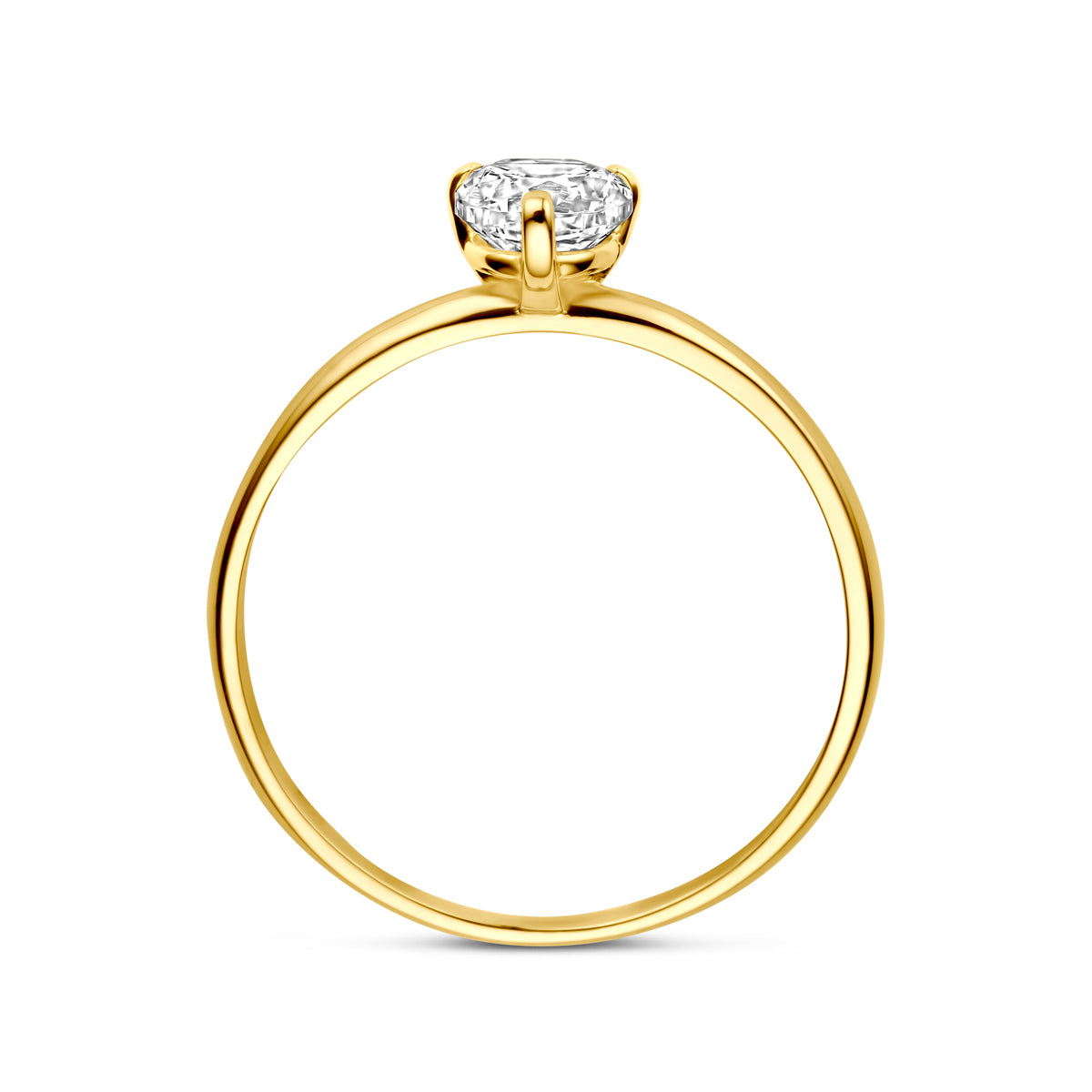 Ring Zirkonia 14K Gelbgold