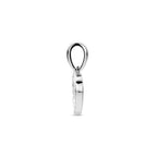 hanger hartje zirkonia 17 mm zilver gerhodineerd