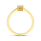Ring Zirkonia 14K Gelbgold