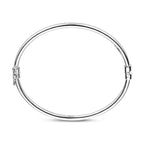 Armreif 3 mm 60 mm Silber rhodiniert