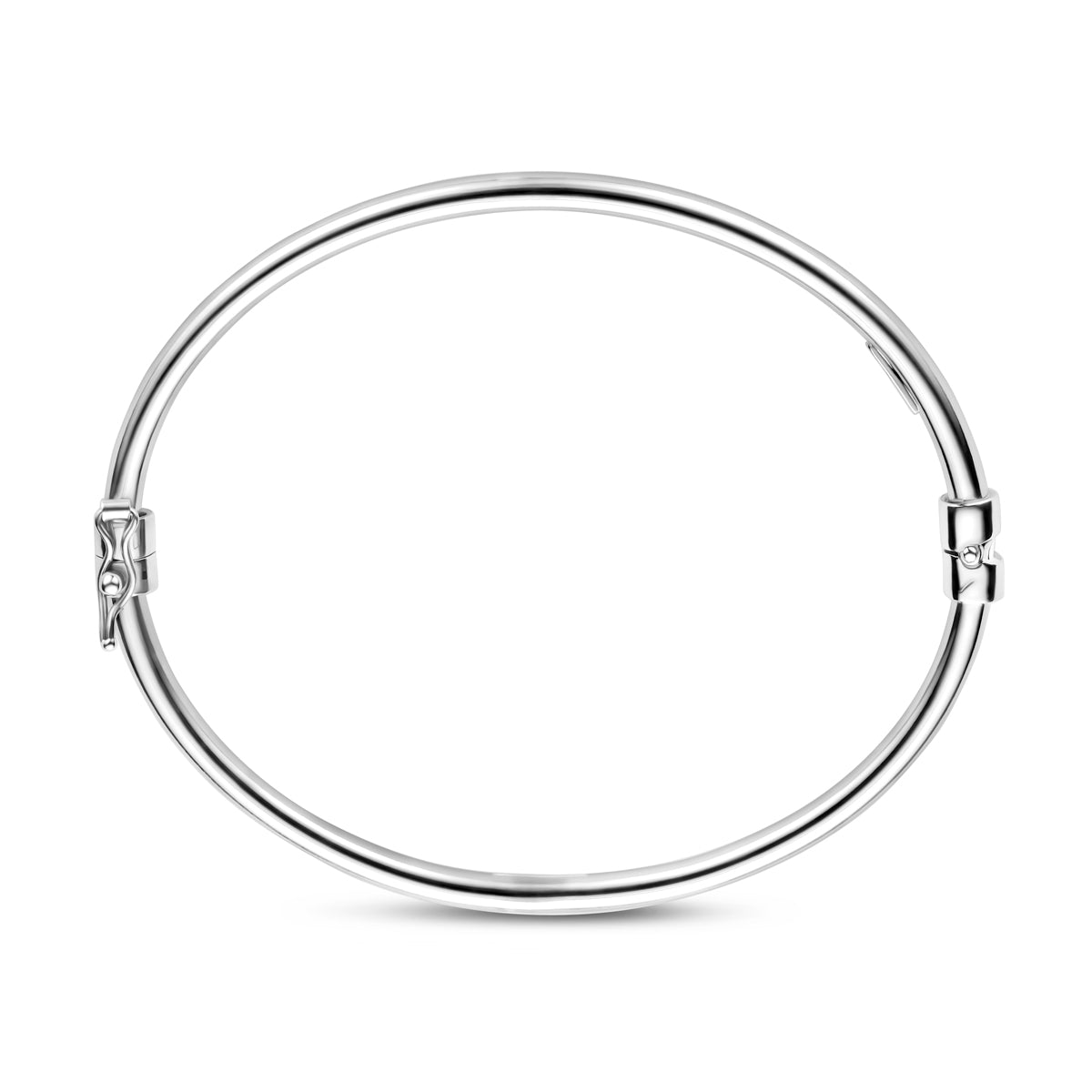 Armreif 3 mm 60 mm Silber rhodiniert