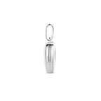medaillon hartje 10 mm zilver gerhodineerd
