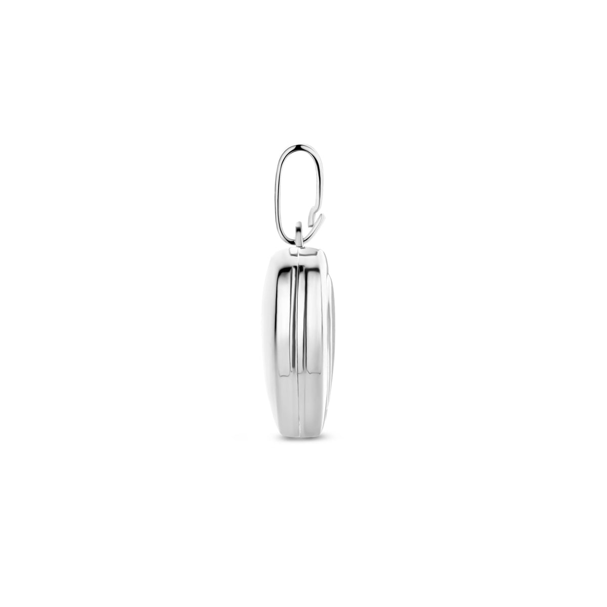 medaillon hartje 10 mm zilver gerhodineerd