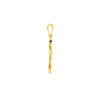 hanger kruis zirkonia 14K geelgoud