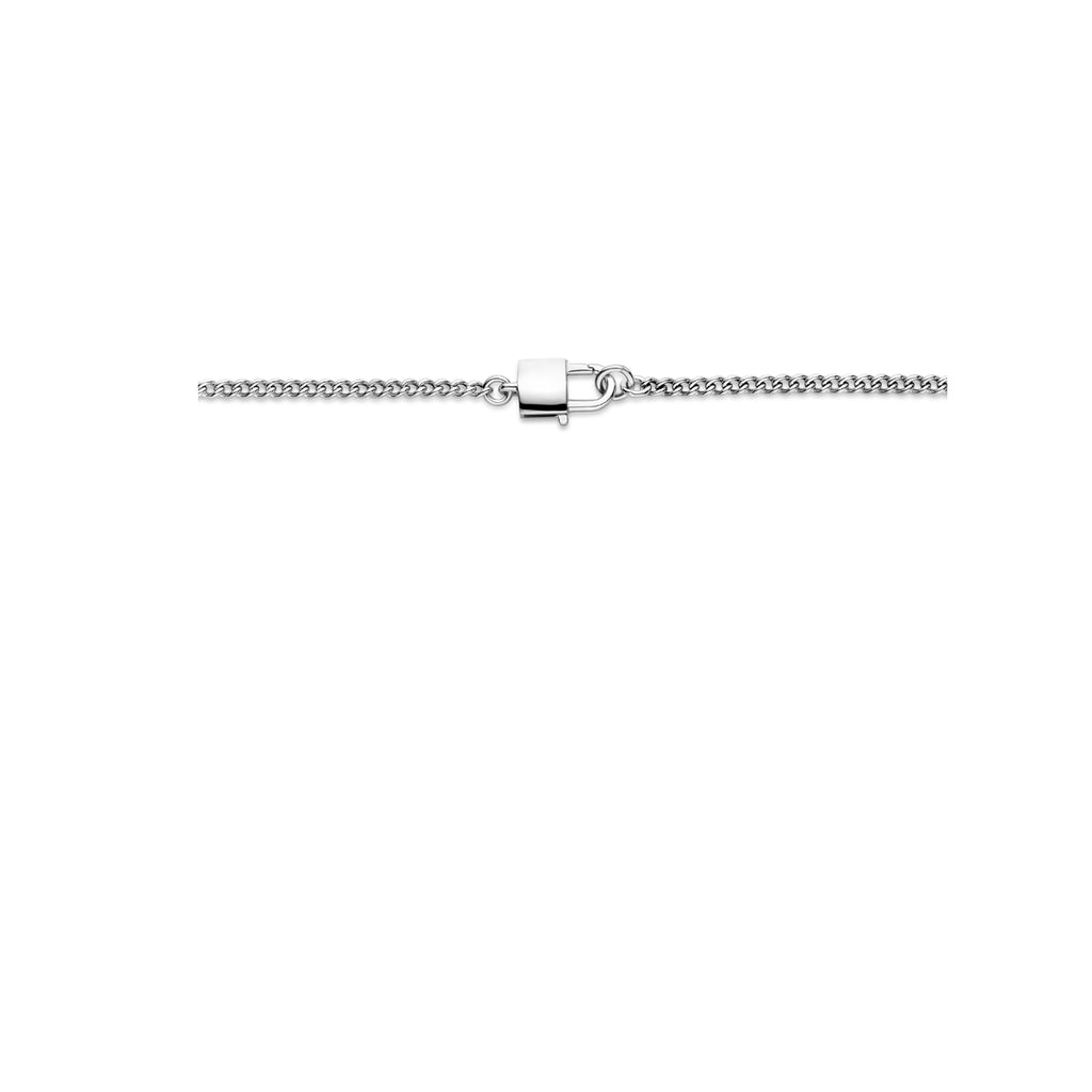 Kettenverschluss 3,0 mm 45 cm Silber rhodiniert