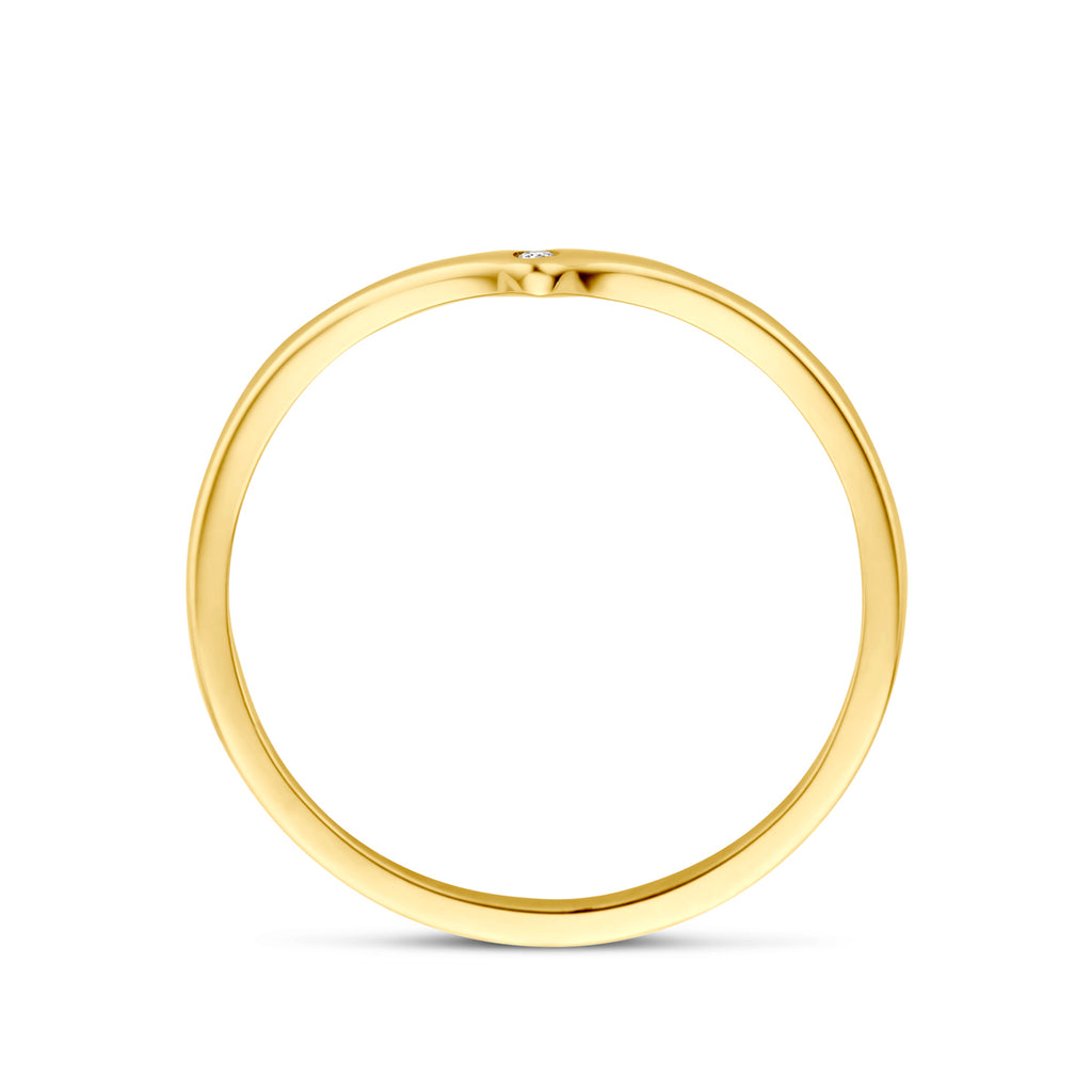 Ring Zirkonia 14K Gelbgold
