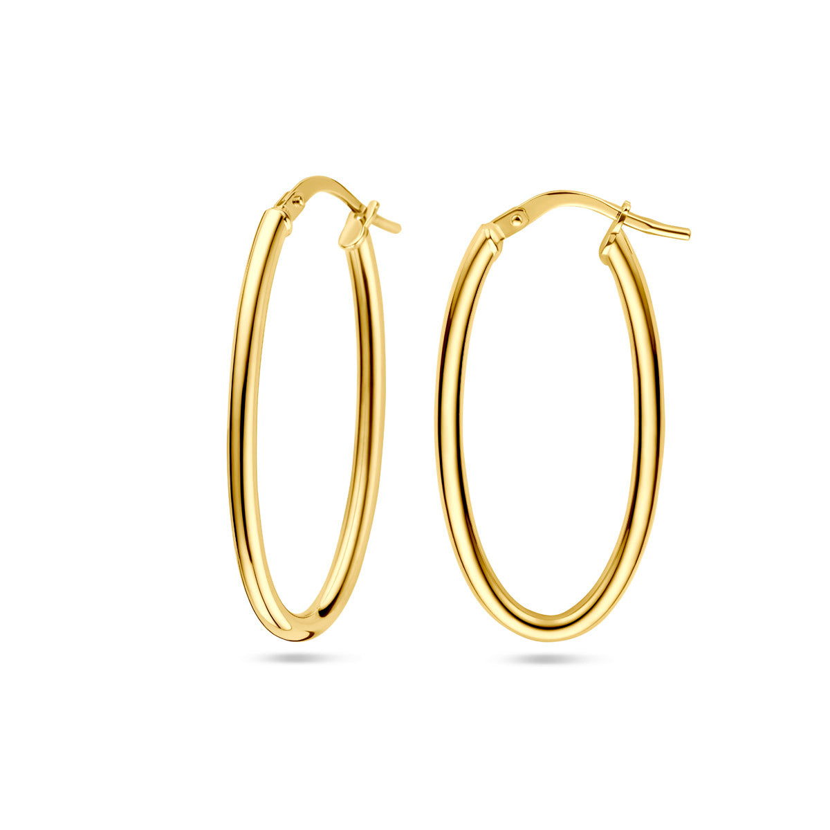 oorringen 34 mm Silgold (geel met zilverkern)