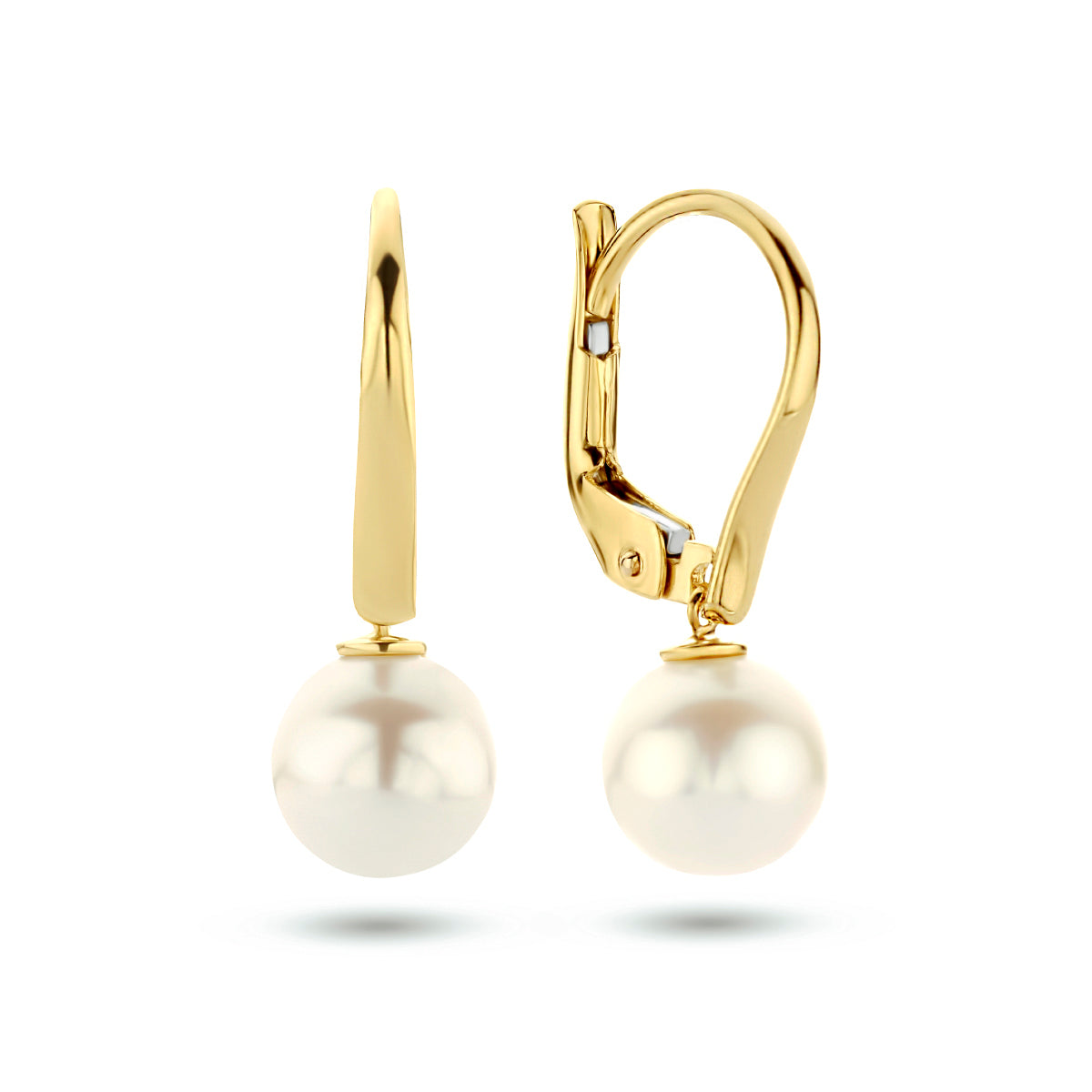 oorhangers parel brisur haak 14K geelgoud