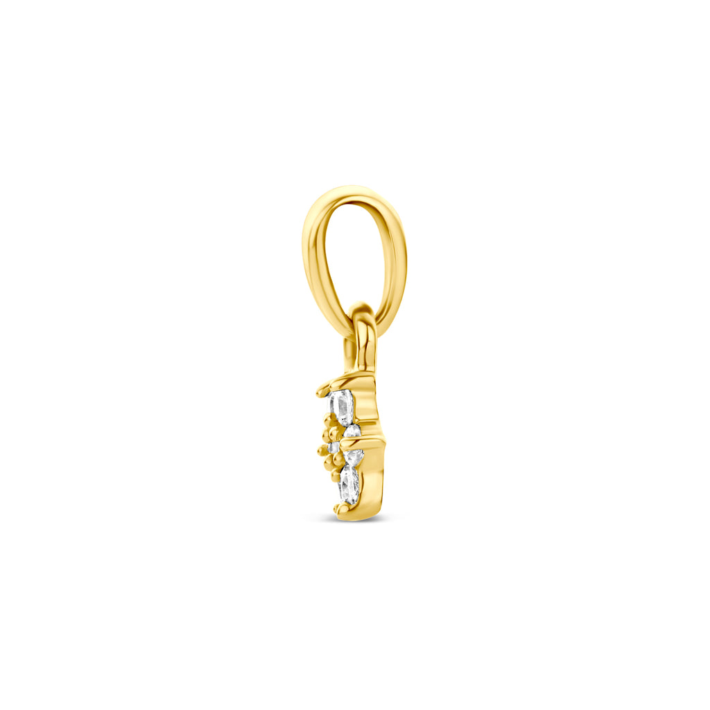 9k hanger zirkonia 4,5 mm 9K geel