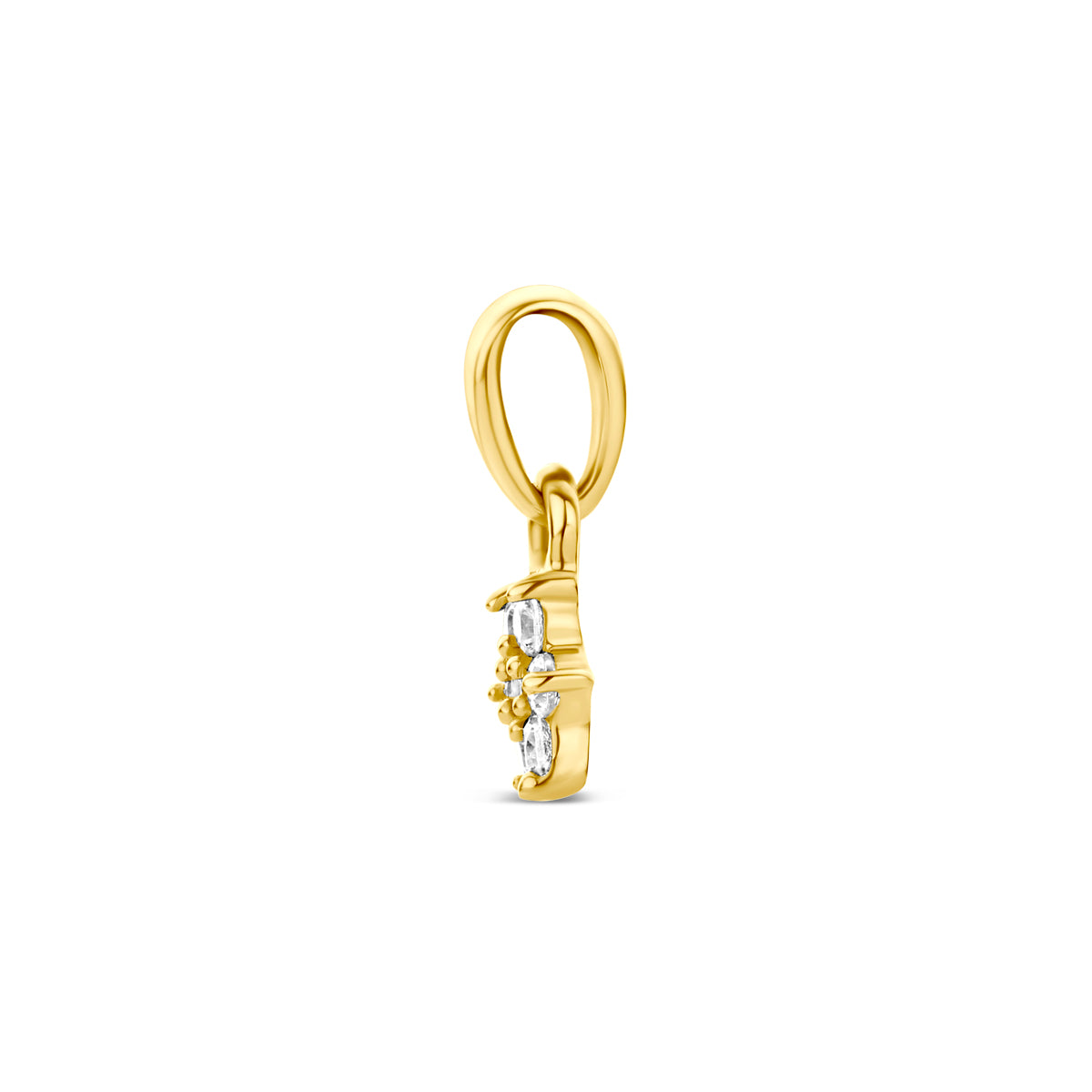 9k hanger zirkonia 4,5 mm 9K geel
