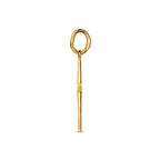 9k hanger kruis gediamanteerd 15 mm 9K geel