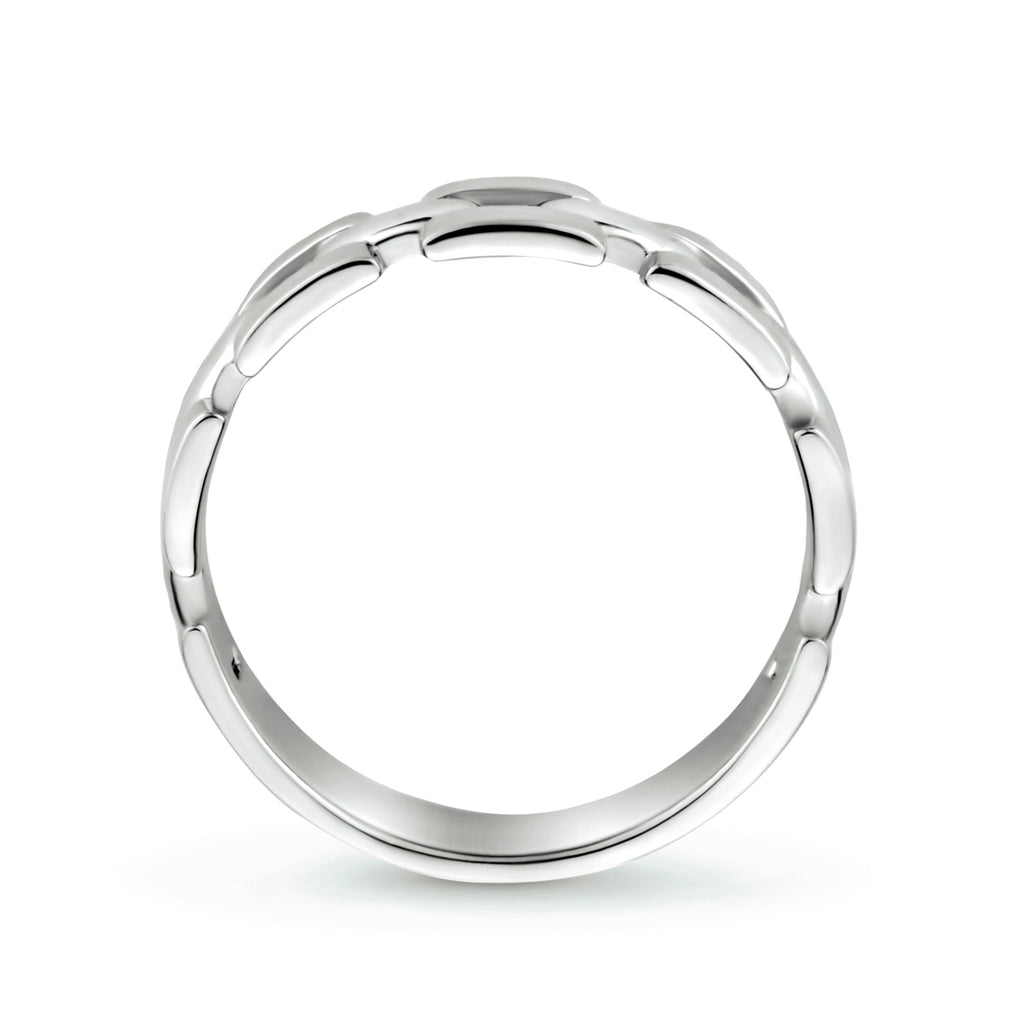 Ringglied Silber rhodiniert