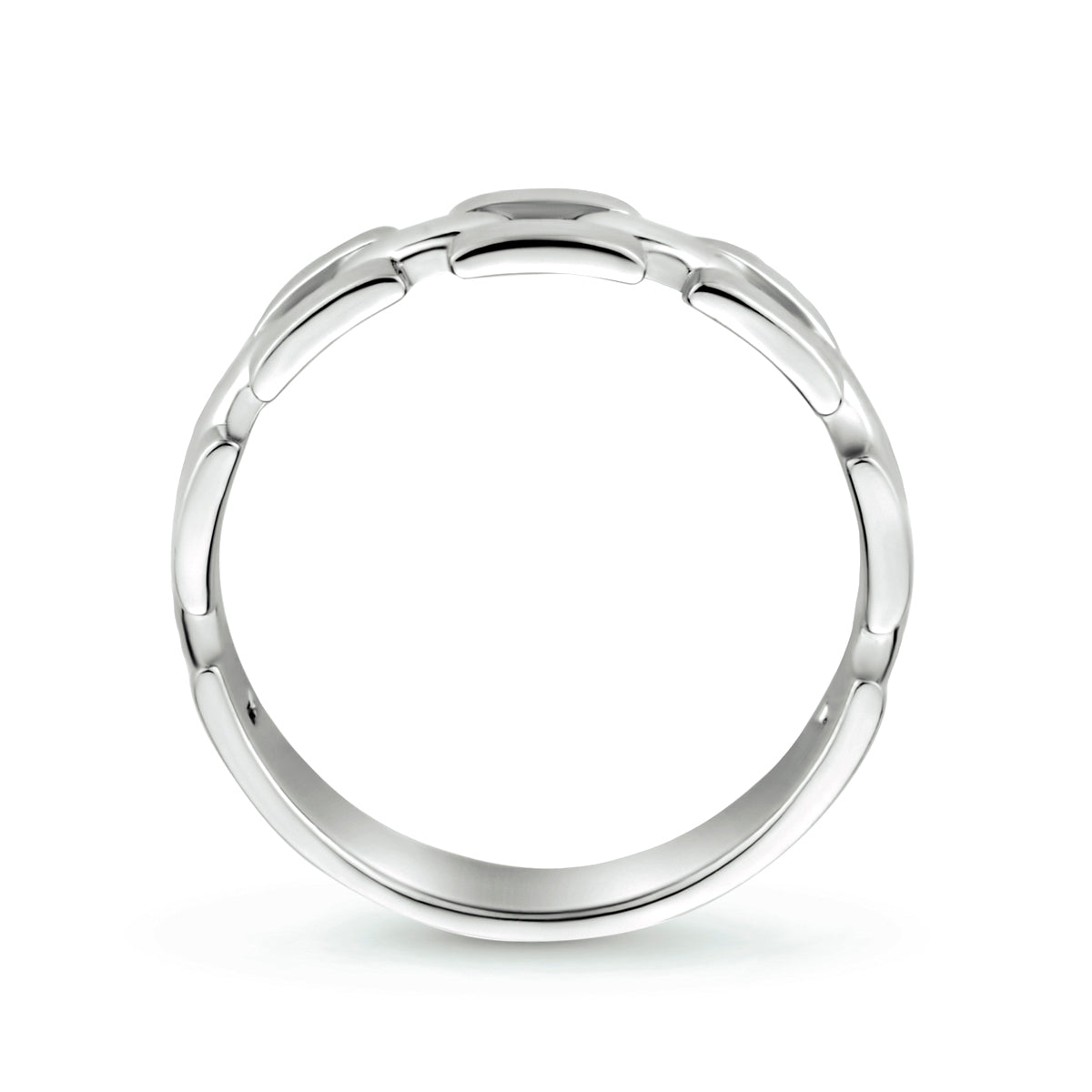 Ringglied Silber rhodiniert
