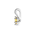 Anhänger mit synth. Geburtsstein 10 mm Silber rhodiniert