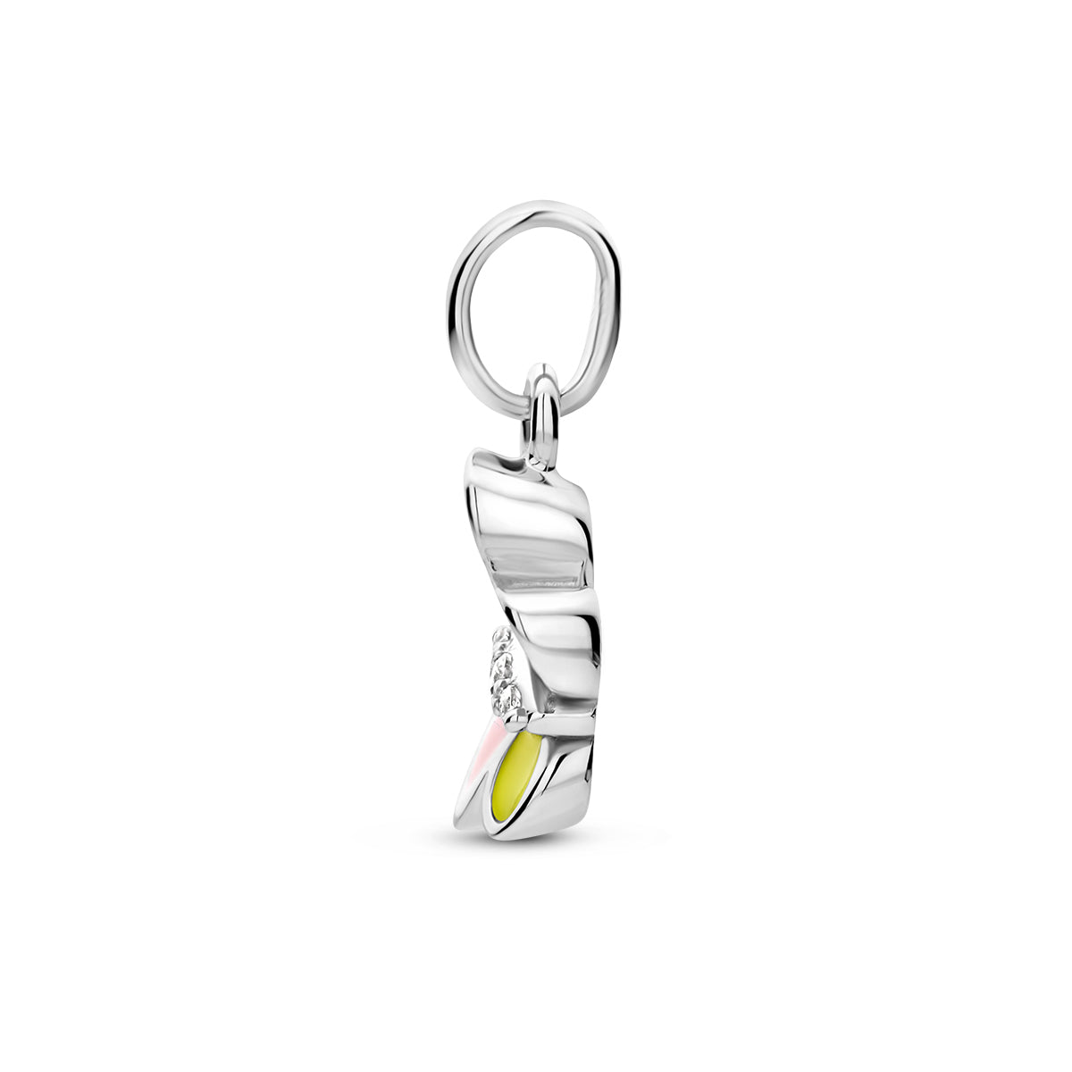 Anhänger Schmetterling Zirkonia Emaille Silber rhodiniert