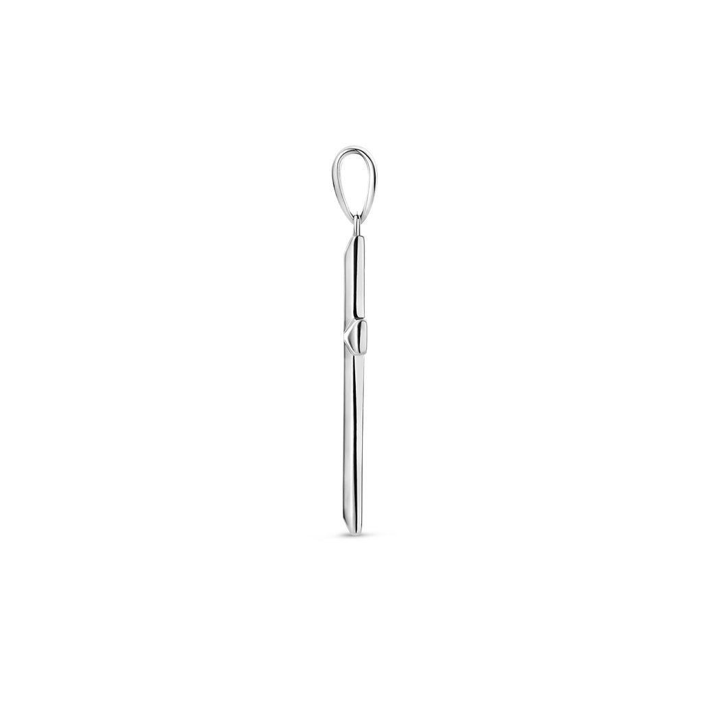 Anhänger Kreuz Silber rhodiniert