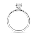 ring zirkonia zilver gerhodineerd
