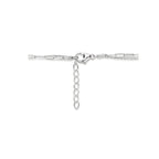 Mehrhalskette Perlen 42 + 3 cm Silber rhodiniert
