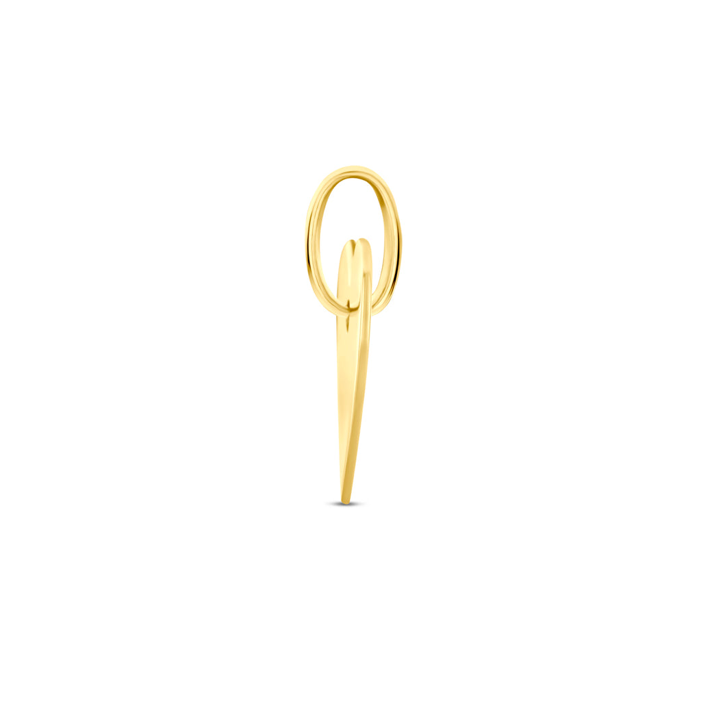 9k graveerhanger hart 13 mm 9K geel