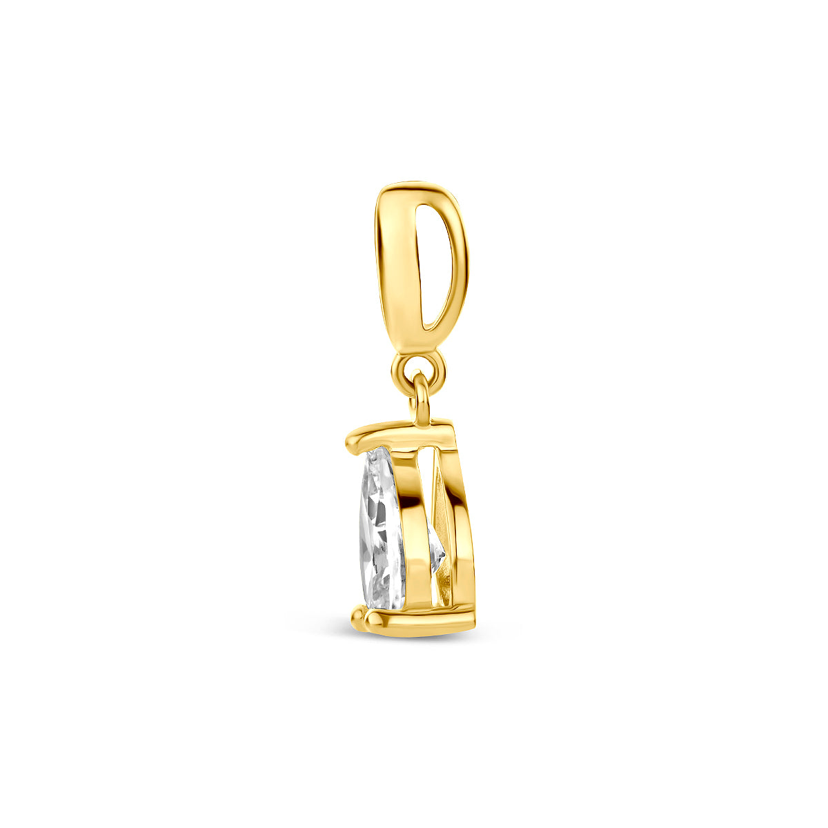 9k hanger zirkonia 8 mm 9K geel