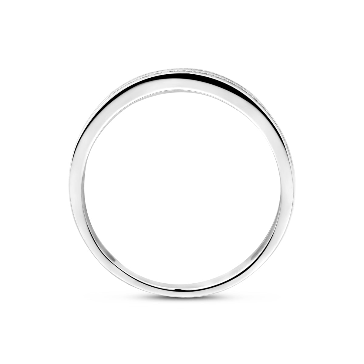 Ring Zirkonia Silber rhodiniert